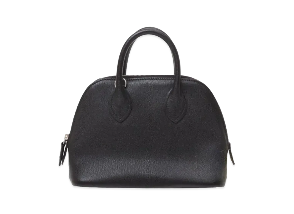 Hermes Bolide 1930 Chevre Mysore "Noir/Silver"