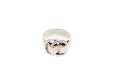 Hermes Deux Anneaux Ring "Silver"