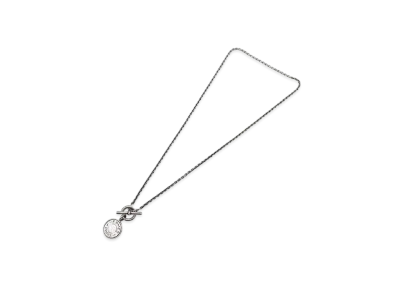 Hermes Amulettes Clou de Selle Sellier Necklace "Silver"