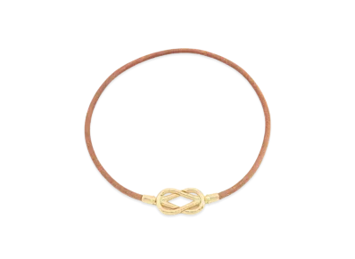 Hermes Atame Choker "Brown/Gold"