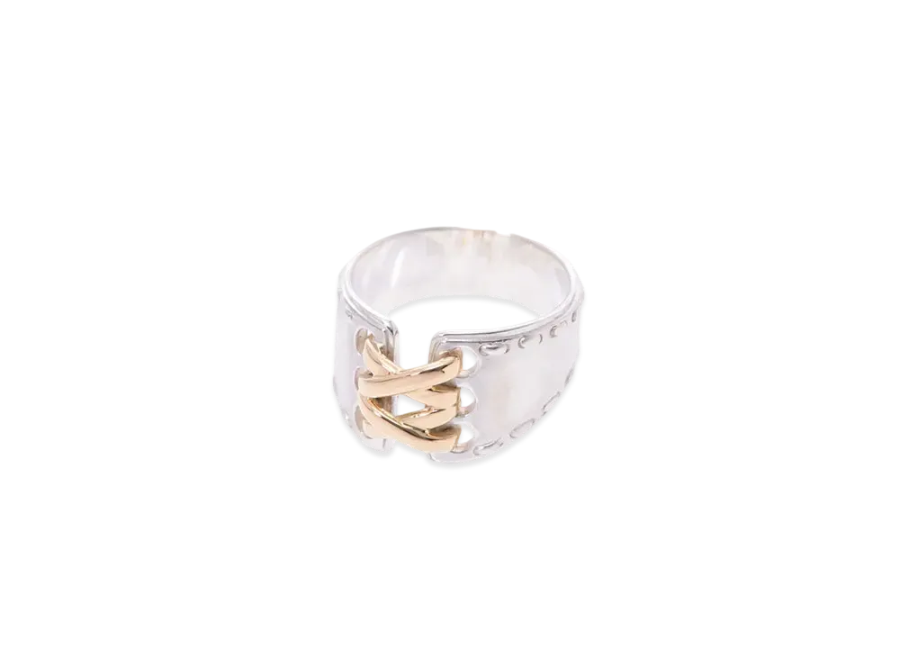 Hermes Mexico Ring Double "Silver/Yellow Gold"