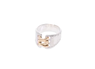 Hermes Mexico Ring Double "Silver/Yellow Gold"