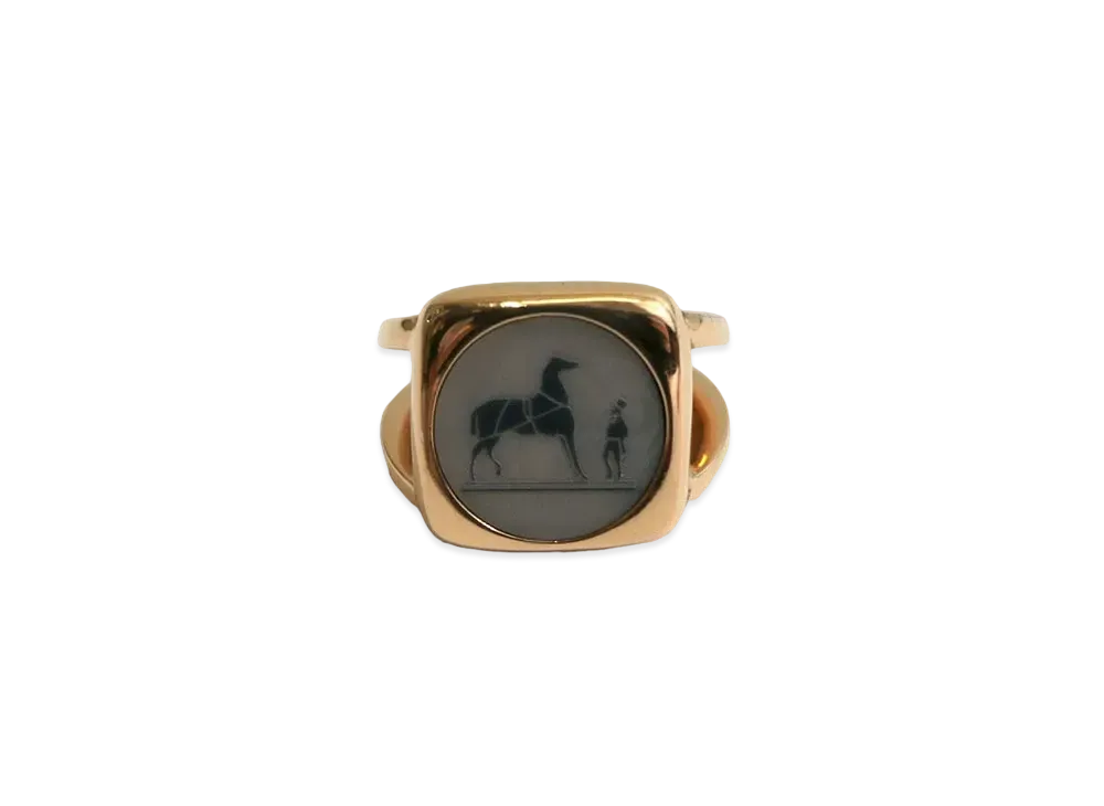Hermes Corozo Ring "Gold/Purple/Metal"