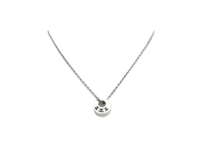 Hermes Clarte Circle Necklace "Silver"