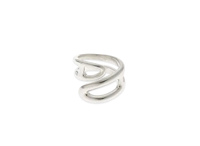 Hermes Chaine D'ancre Twist Ring "Silver"