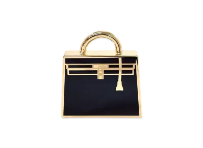 Hermes Curiosite Kelly Charm "Gold/Black/Metal"