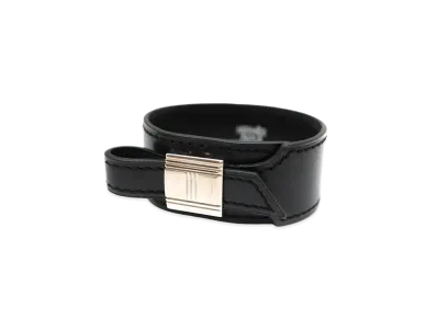 Hermes Artemis Bracelet Boxcalf "Black/Silver"