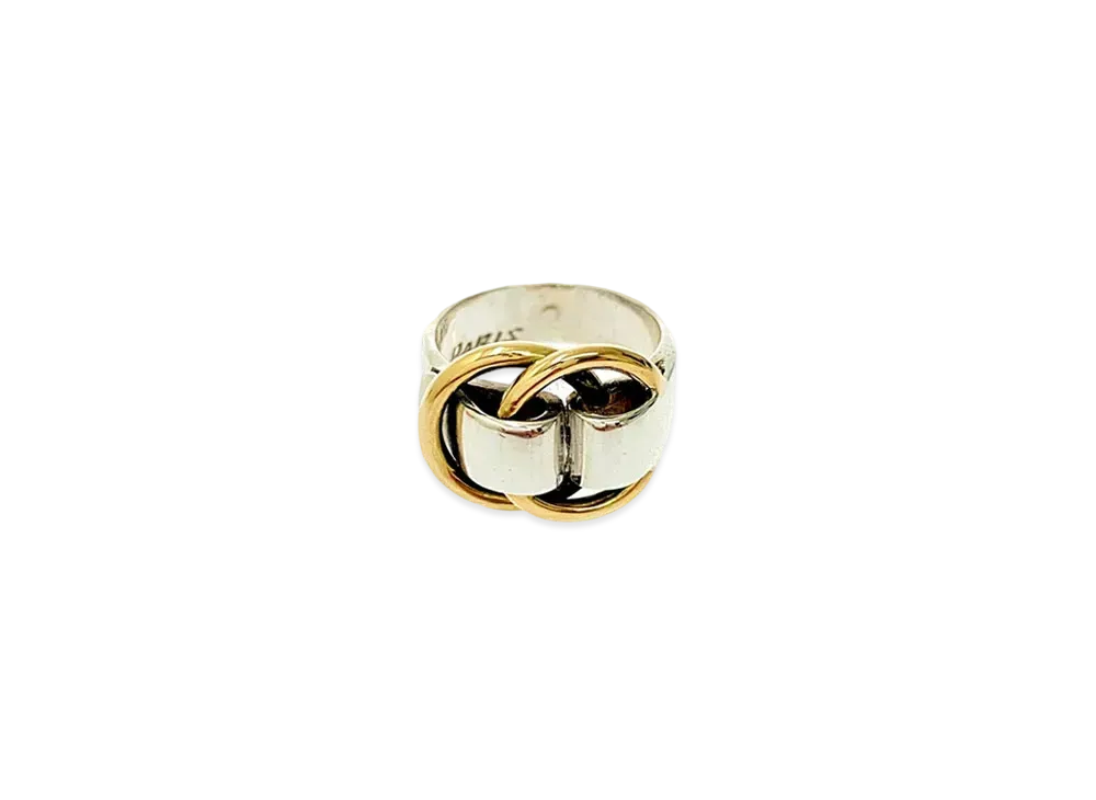 Hermes Deux Anneaux Ring "Silver/Gold"