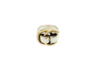 Hermes Deux Anneaux Ring "Silver/Gold"