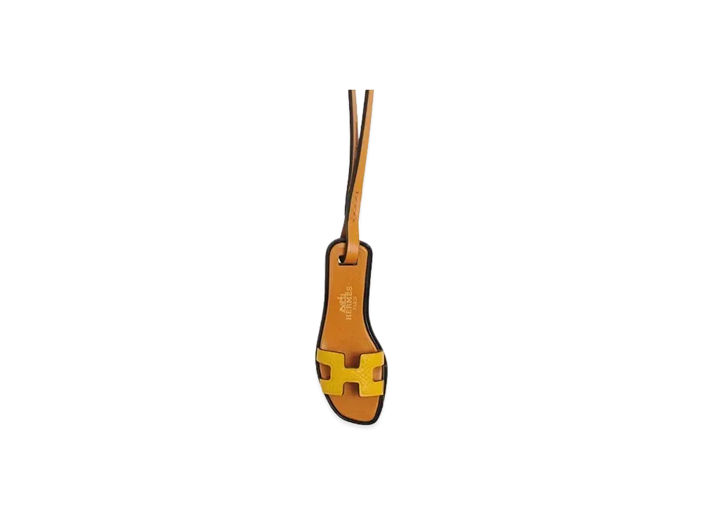 Hermes Oran Nano Epsom/Butler/Vache Hunter "Jaune Ambre/Natural Sable/Black"
