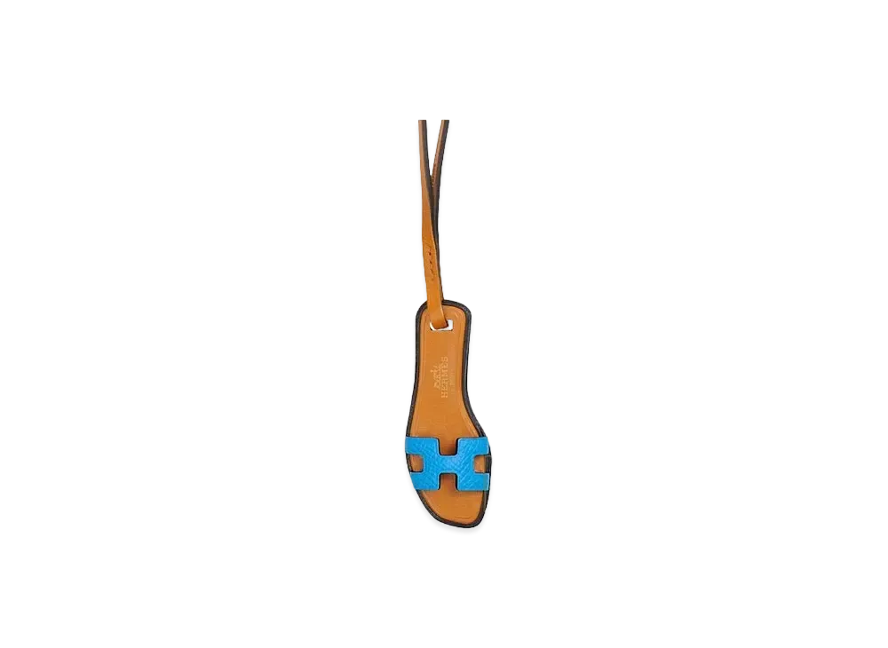 Hermes Oran Nano Epsom/Butler/Vache Hunter "Blue Frida/Natural Sable/Black"