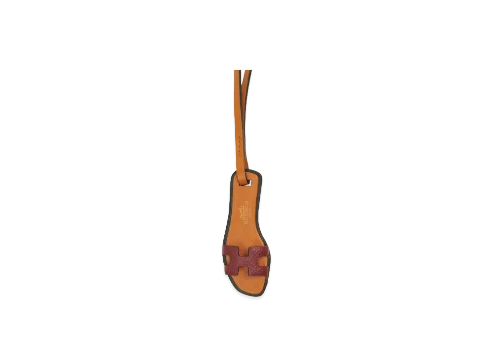 Hermes Oran Nano Epsom/Butler/Vache Hunter "Rouge Ash/Natural Sable/Black"