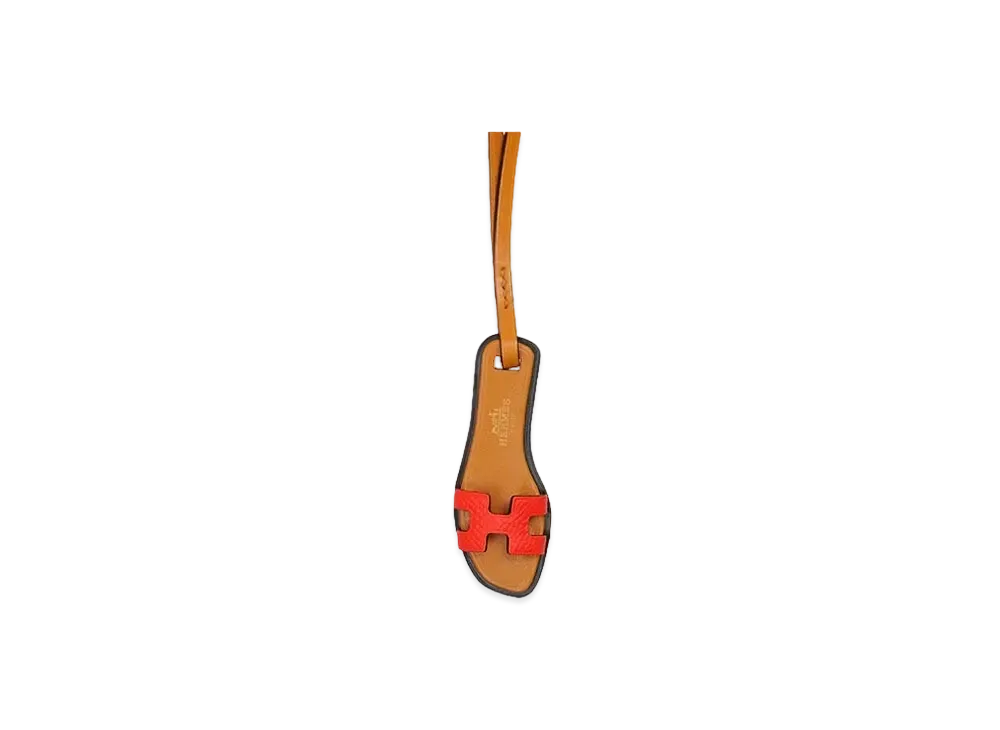 Hermes Oran Nano Epsom/Butler/Vache Hunter "Rouge Cou/Natural Sable/Black"