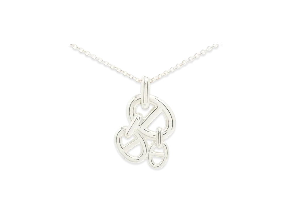 Hermes Chaine d'Ancre Enchainee Necklace "Silver"