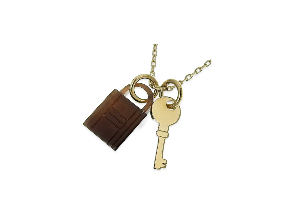 Hermes Women's Padlock Necklace "Gold"