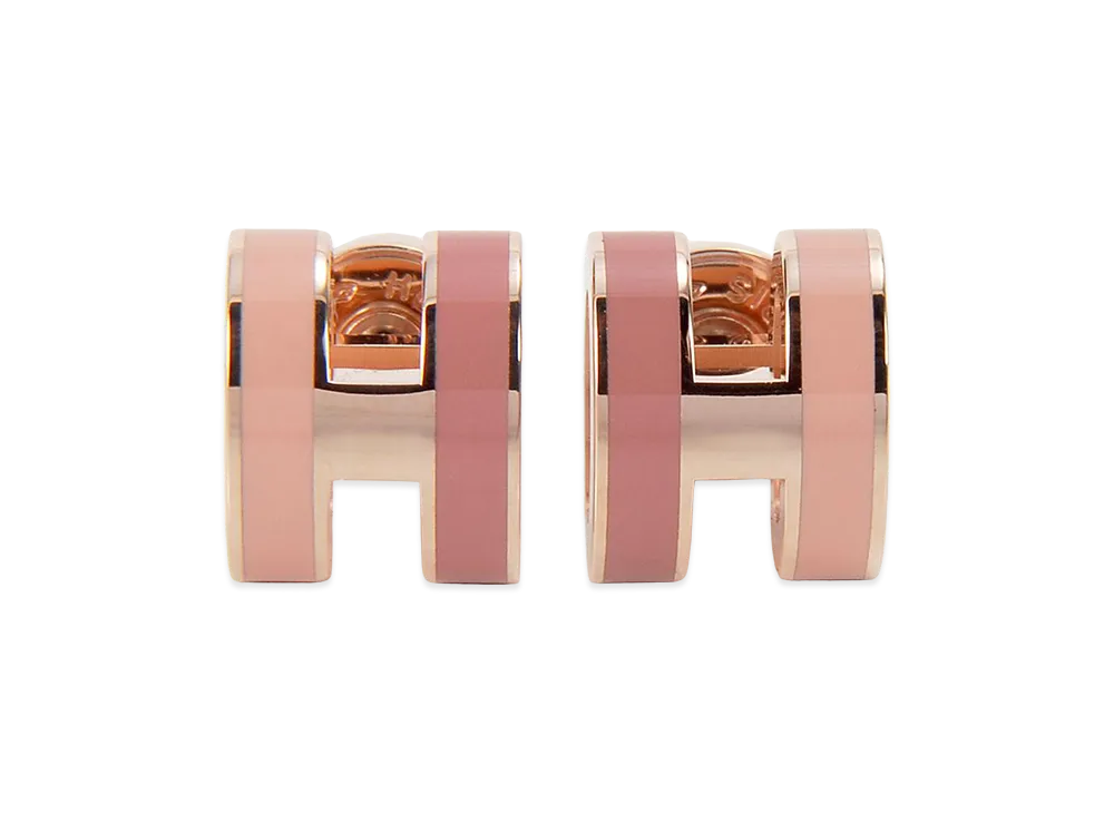 Hermes Earrings "Beaute Pink"