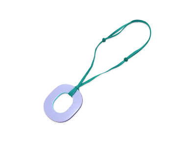 Hermes Isthme Pigment GM Necklace "Curacao/Parme/Blue"
