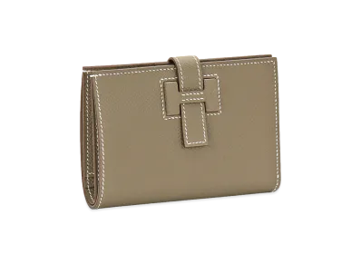Hermes Passant Compact Veau Madame "Etoupe"