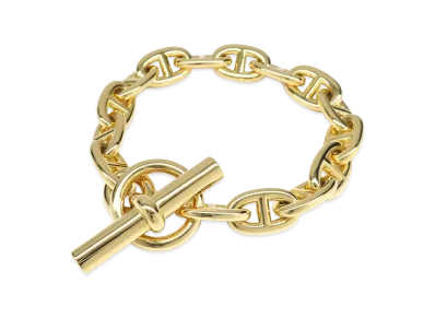Hermes Chaine D'ancre MM K18 Bracelet "Yellow Gold"