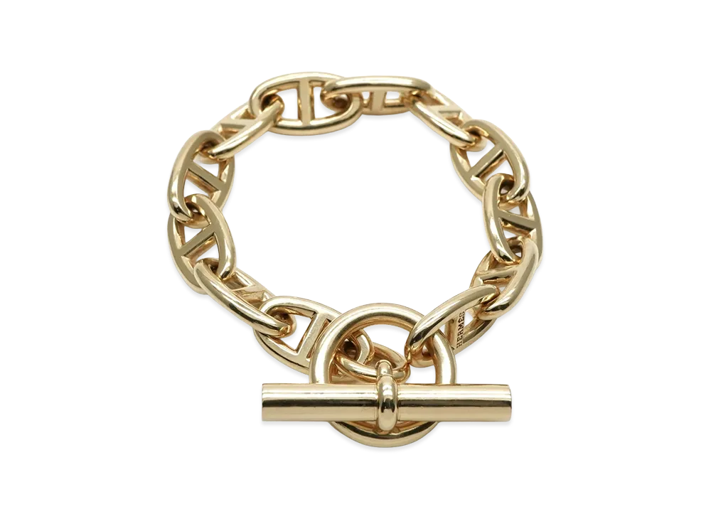 Hermes Chaine D'ancre GM K18 Bracelet "Yellow Gold"