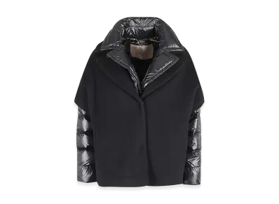 Herno Women's Hood Insert Down Jacket "Black"