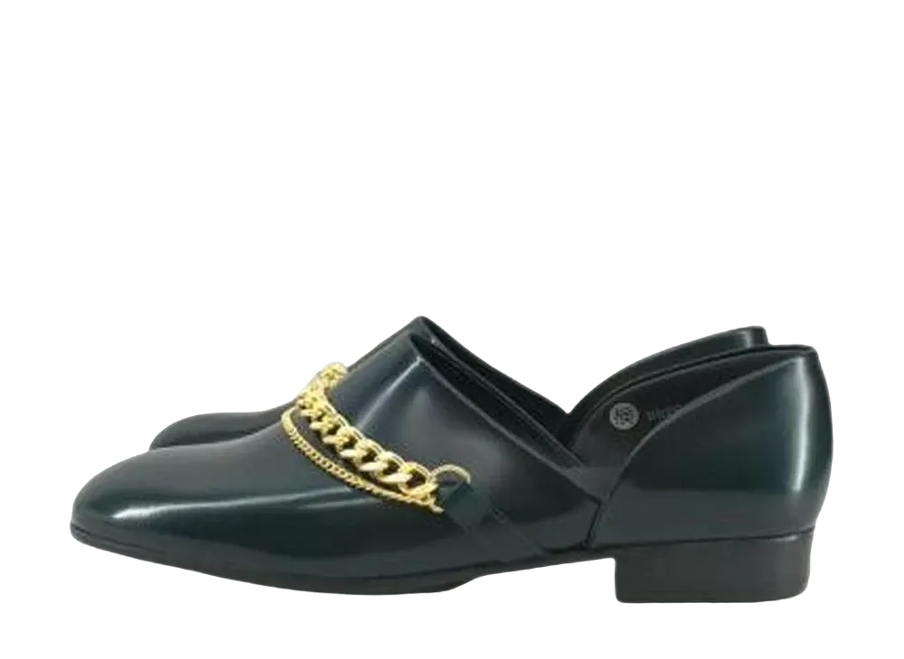 HARUTA x APOCRYPHA. Chain Spock Cowhide Leather "Green"