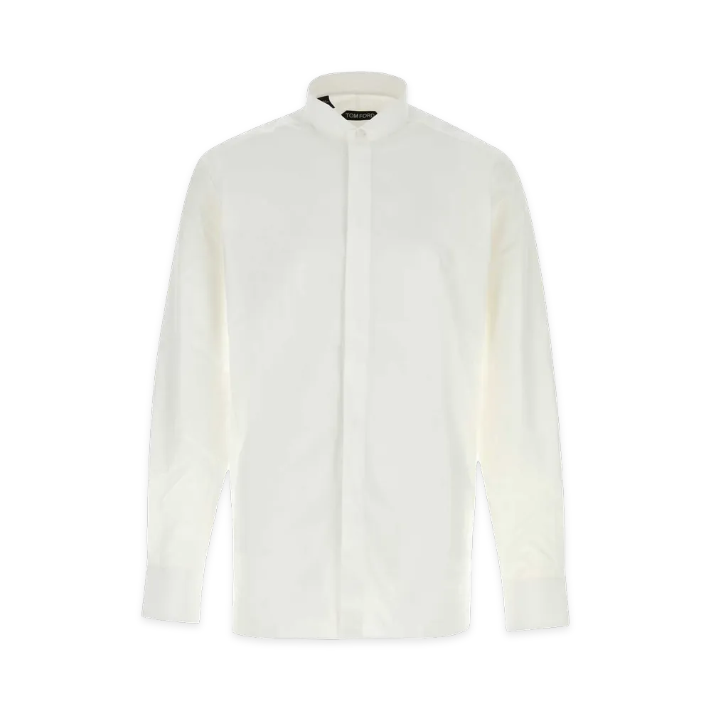 TOM FORD Poplin Shirt "Optical White/White"