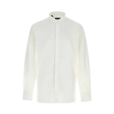 TOM FORD Poplin Shirt "Optical White/White"