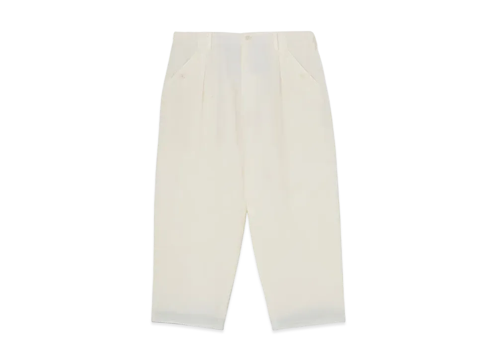 Yohji Yamamoto POUR HOMME Pleated Multi Colored Khaki Pants "White" HS-P75-044-1S24