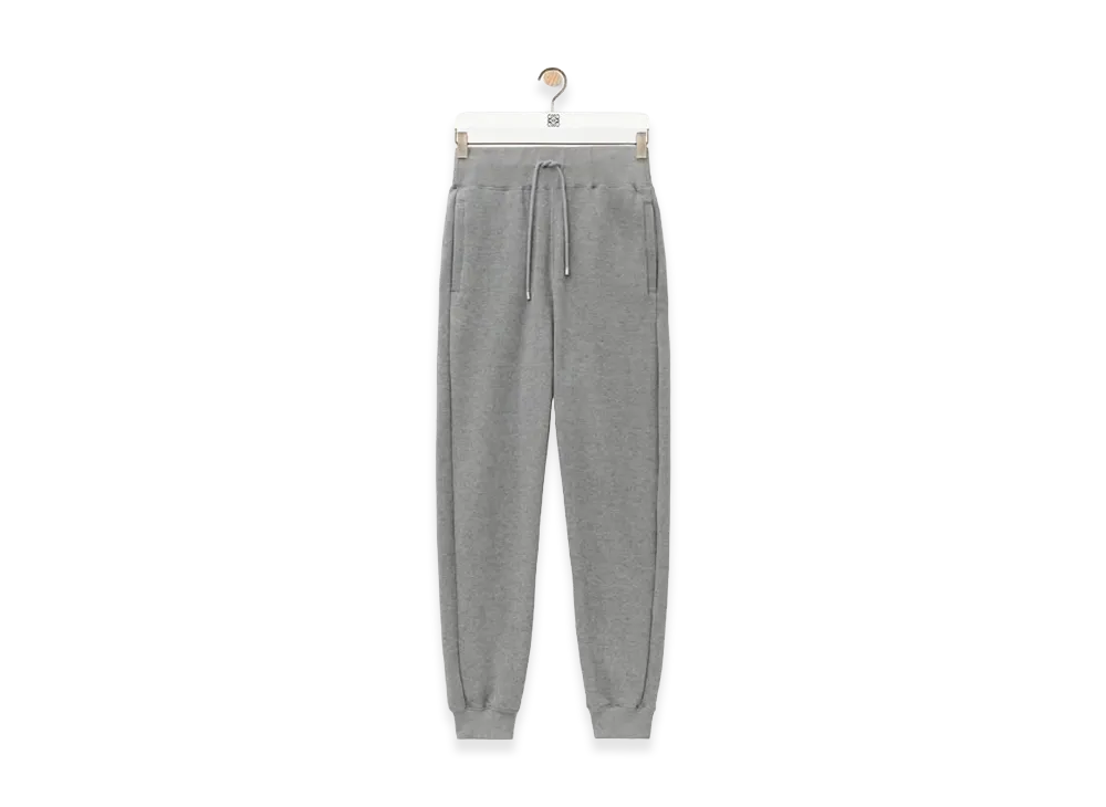 LOEWE Sweatpants Leather Logo Patch "Grey"