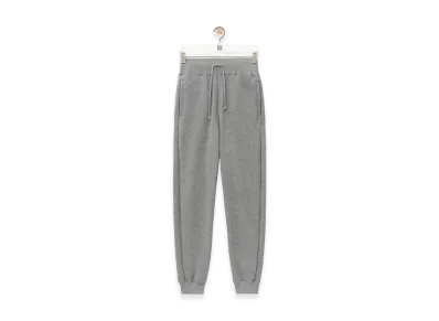 LOEWE Sweatpants Leather Logo Patch "Grey"