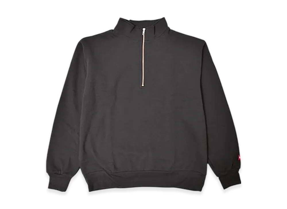 Healthknit Classic Sweat Half Zip "Fade Black"