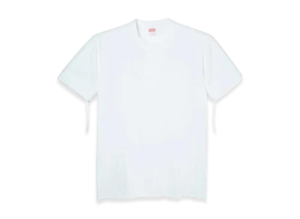 Healthknit Henley Short Sleeve T-Shirt "White"