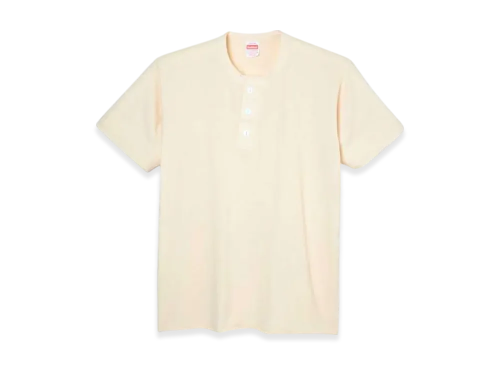 Healthknit Henley Short Sleeve T-Shirt "Natural"