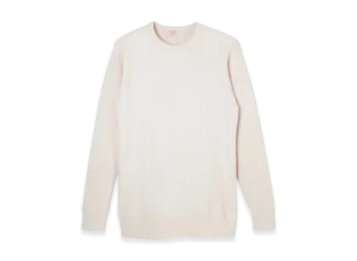 Healthknit Super Heavy Waffle Sweatshirt Long Sleeve T-Shirt "Off White"