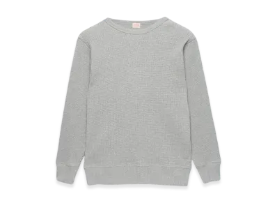Healthknit Super Heavy Waffle Sweatshirt Long Sleeve T-Shirt "Heather Gray"
