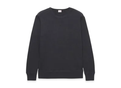Healthknit Super Heavy Waffle Sweatshirt Long Sleeve T-Shirt "Fade Black"