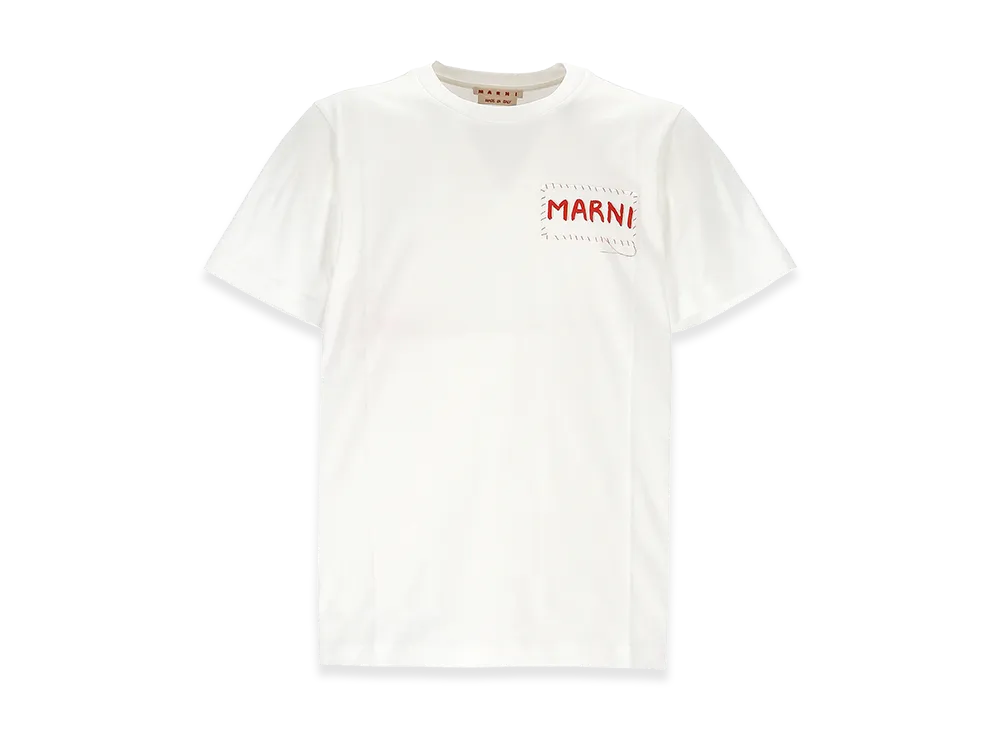 MARNI Logo Patch T-Shirt "White"