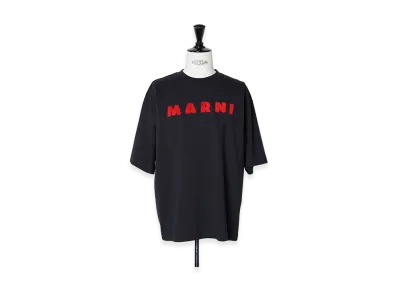 MARNI Mohair Logo T-Shirts "Black"
