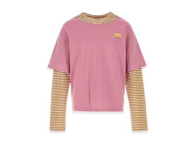 MARNI Linen Bend T-Shirt "Dark Pink"