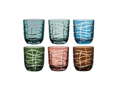 Dior Set of Six Small Glasses Tortoiseshell "Tinted Harmony"