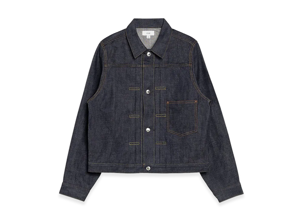 HYKE Denim Jacket Type 1 / Regular Fit "Original Blue"