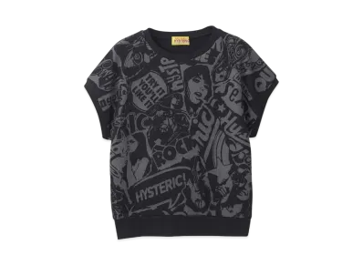 HYSTERIC GLAMOUR Punk Collage Sweat "Black"