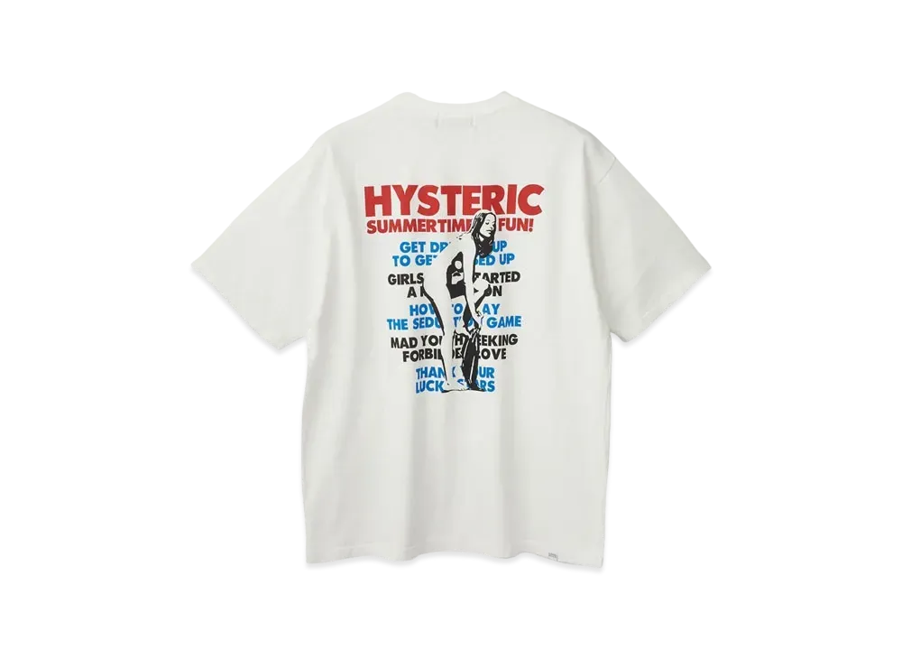 HYSTERIC GLAMOUR Summer Time Fun Tee "White"
