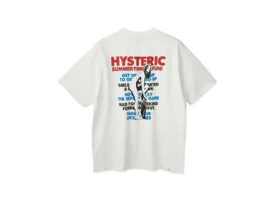 HYSTERIC GLAMOUR Summer Time Fun Tee "White"