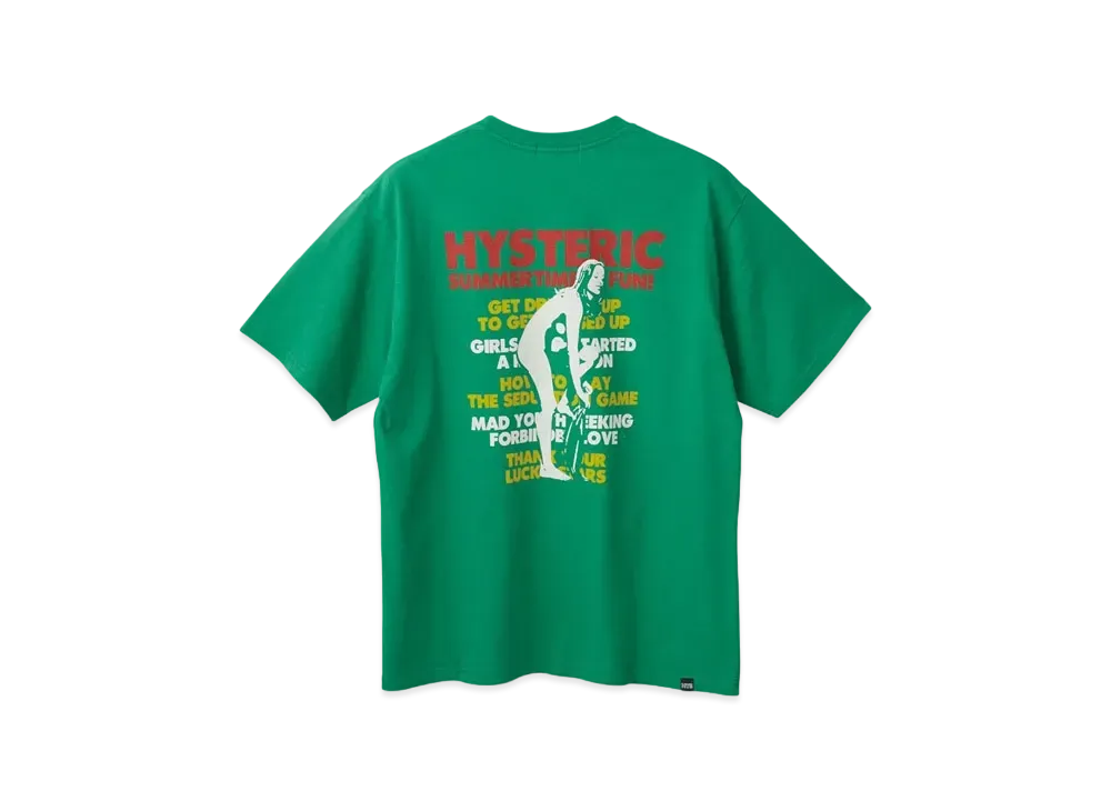 HYSTERIC GLAMOUR Summer Time Fun Tee "Green"