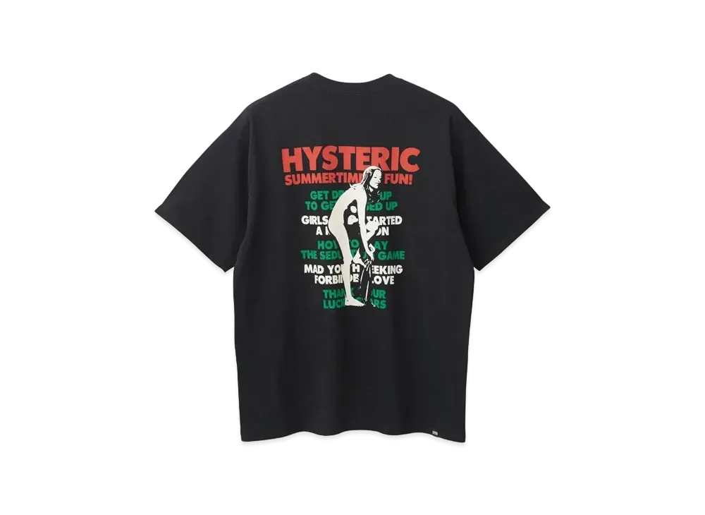 HYSTERIC GLAMOUR Summer Time Fun Tee "Black"