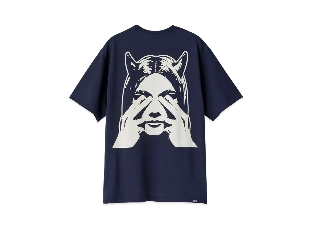 HYSTERIC GLAMOUR See No Evil Tee "Navy"