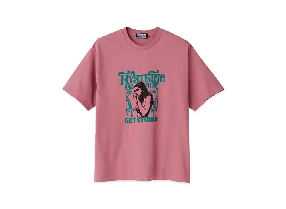 HYSTERIC GLAMOUR Get Stoned Tee "Pink"