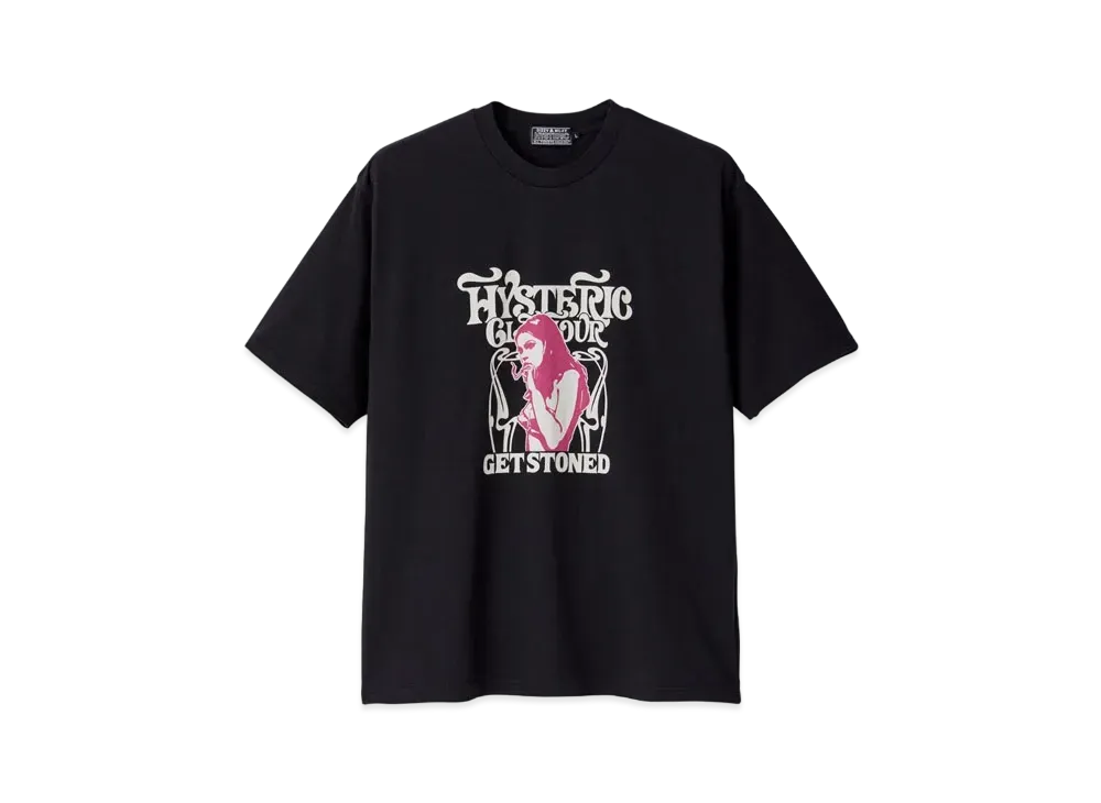 HYSTERIC GLAMOUR Get Stoned Tee "Black"